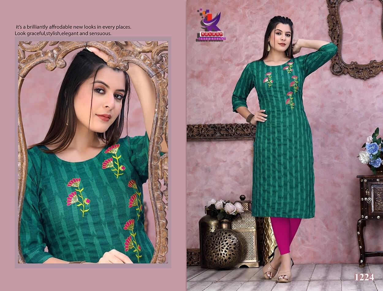 Kalash Royal Queen Ethnic Wear Wholesale Designer Embroidery Kurtis